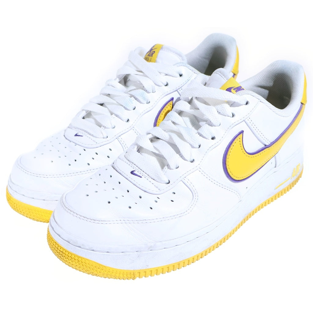 NIKE(ナイキ) Air Force 1 Low Retro QS KB エアフォース1ロー レトロ クイックストライク コービー・ブライアント ホワイト/イエロー/パープル US9/27cm FZ1151-100