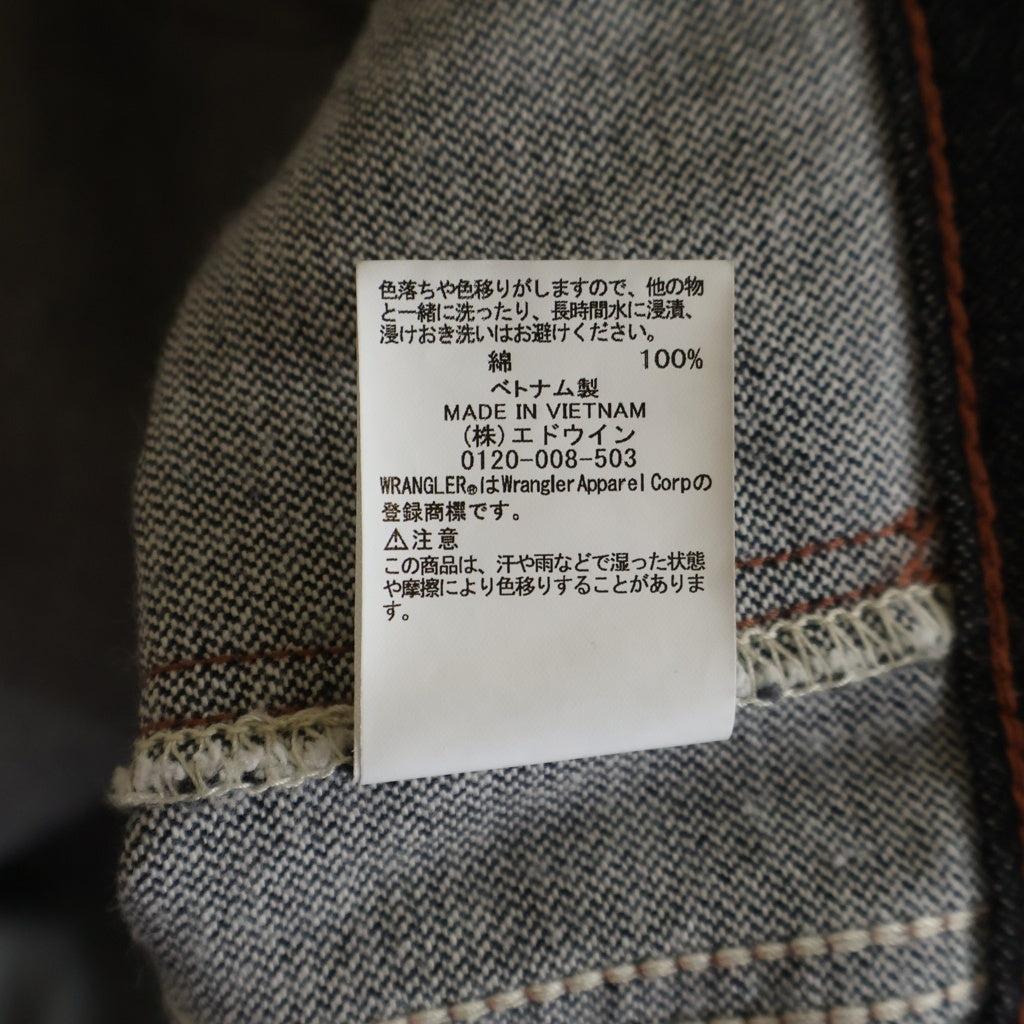 Wrangler(ラングラー) ×CAMPHOR WOOD カンファーウッド Custom 2way Trucker Jacket カスタムトラッカージャケット ジップアップ フルボタン デニムジャケット インディゴ WS9391