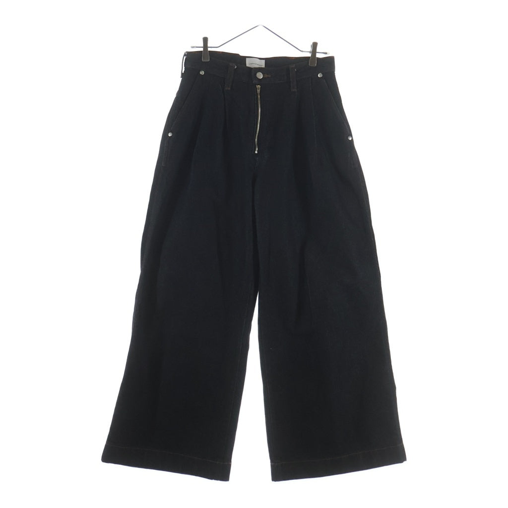 Wrangler(ラングラー) ×CAMPHOR WOOD カンファーウッド ジッパーフライ 2タックワイドデニムパンツ インディゴ WS0230