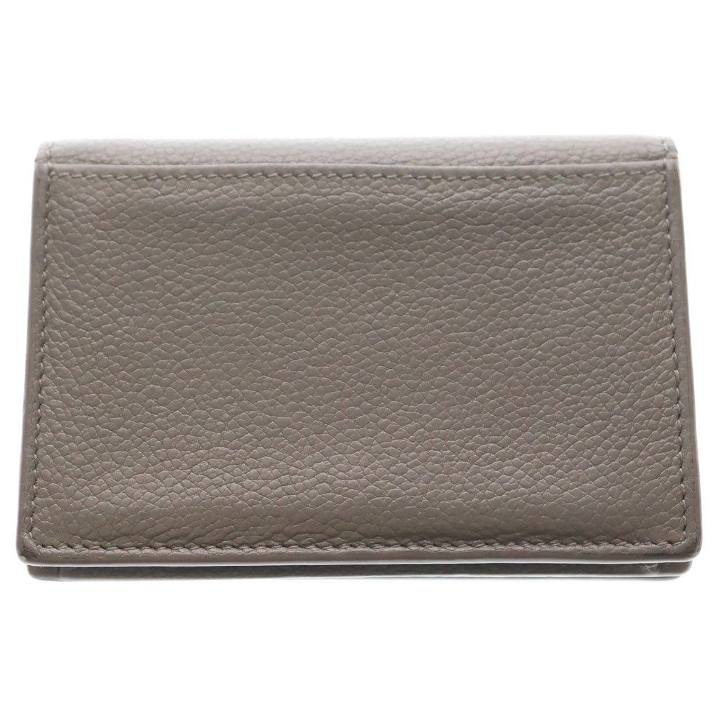 SAINT LAURENT PARIS(サンローランパリ) TINY WALLET ロゴプリント レザー ウォレット 二つ折り財布 グレー