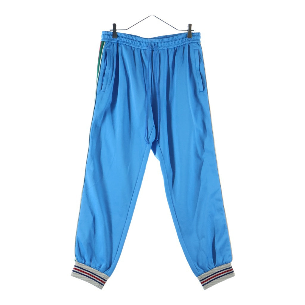 GUCCI(グッチ) 21SS Web Line Technical Jersey Pant ウェブラインテクニカルジャージパンツ スウェットジョガーパンツ ブルー 650038 X1C5N
