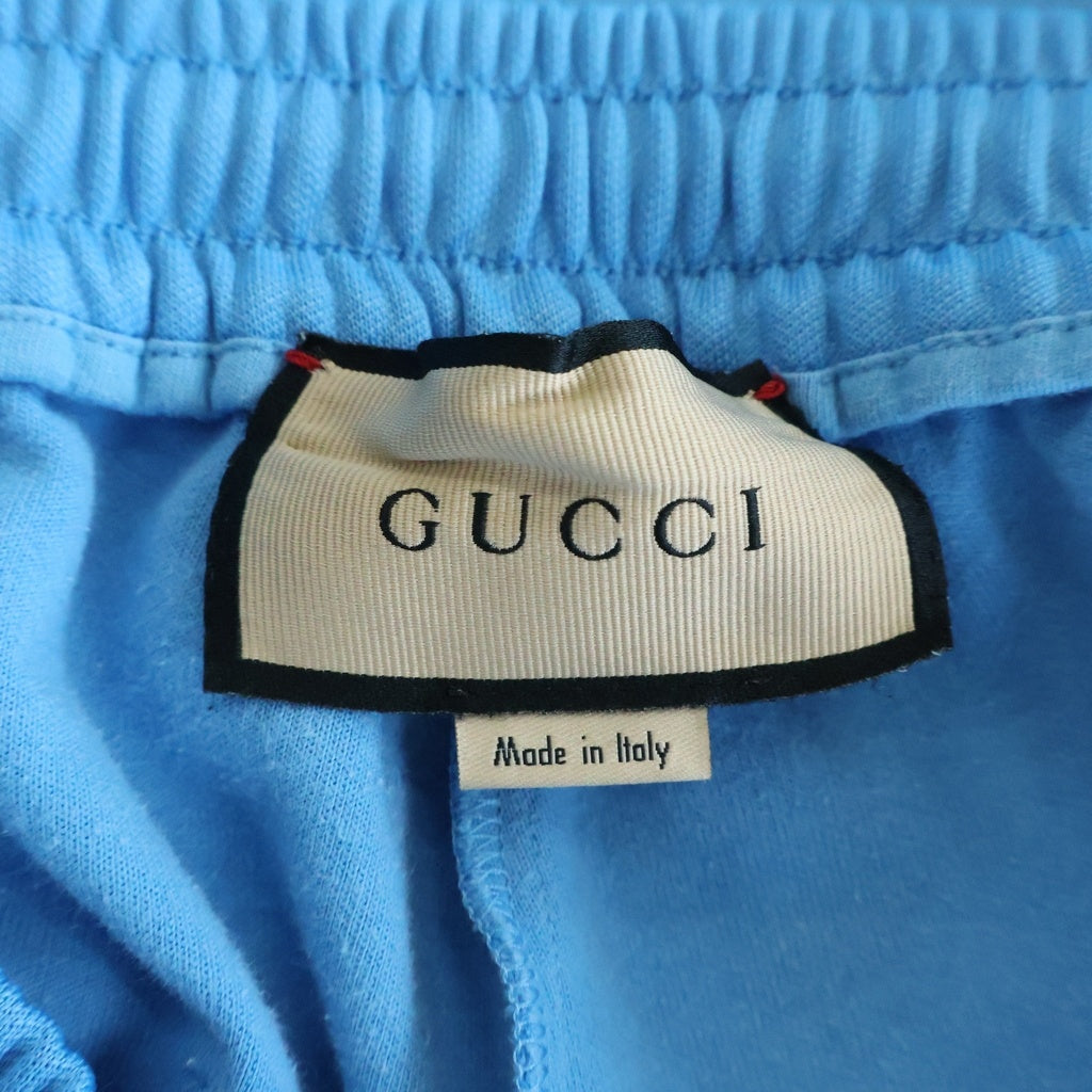 GUCCI(グッチ) 21SS Web Line Technical Jersey Pant ウェブラインテクニカルジャージパンツ スウェットジョガーパンツ ブルー 650038 X1C5N