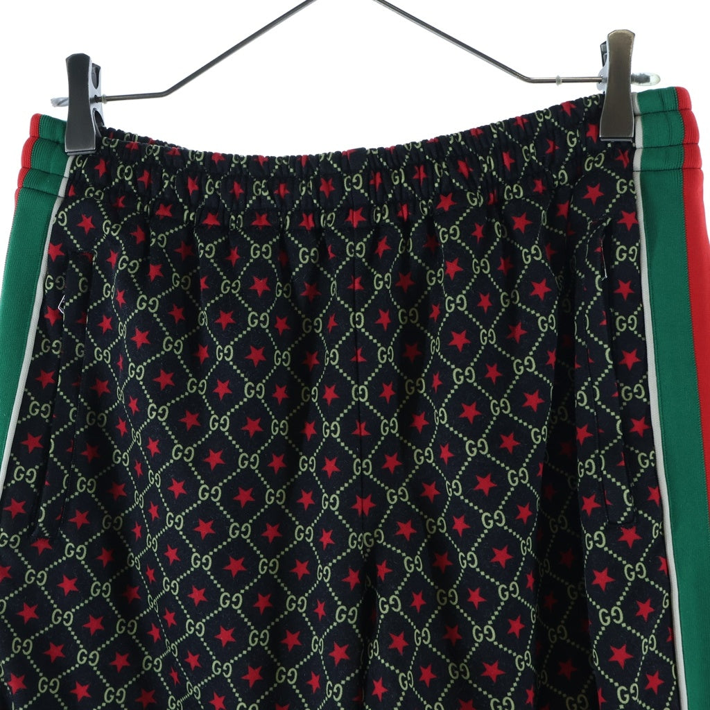 GUCCI(グッチ) 19AW GG Star Jersey Track Pants GGスタートラックパンツ ブラック 575735 XJBA6