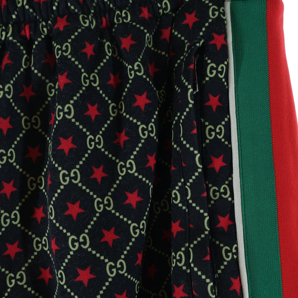 GUCCI(グッチ) 19AW GG Star Jersey Track Pants GGスタートラックパンツ ブラック 575735 XJBA6
