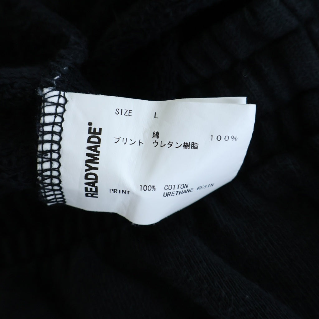 READY MADE(レディメイド) 20SS スマイルファイヤープリントスウェットロングパンツ ブラック RE-CO-BK-00-00-107