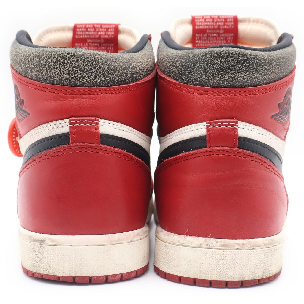 NIKE(ナイキ) AIR JORDAN 1 HIGH OG CHICAGO LOST & FOUND エアジョーダン1 ハイ ロスト アンド ファウンド ハイカットスニーカー レッド/ホワイト US9/27cm DZ5485-612