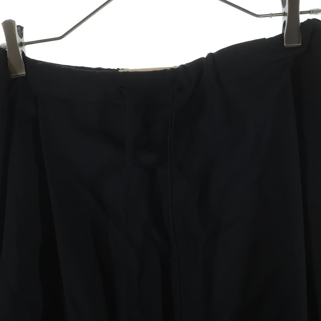 MARNI(マルニ) 25AW Tropical Wool Wrap Pants トロピカル ウール ダブルラップ パンツ ブラック PAMA0074S0 TW839