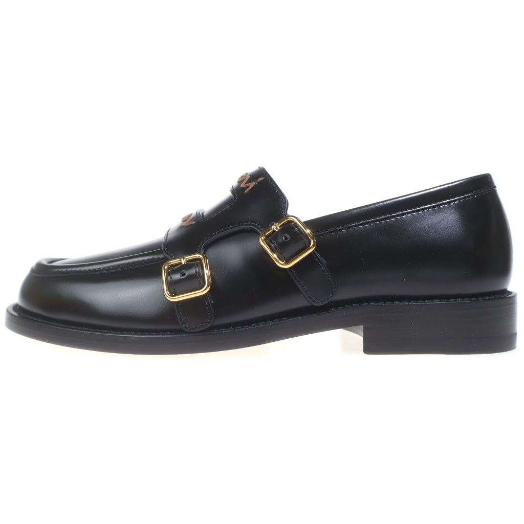MARNI(マルニ) 25AW Bambi 3.0 ダブルモンク レザー ローファー ブラック MOMS006002