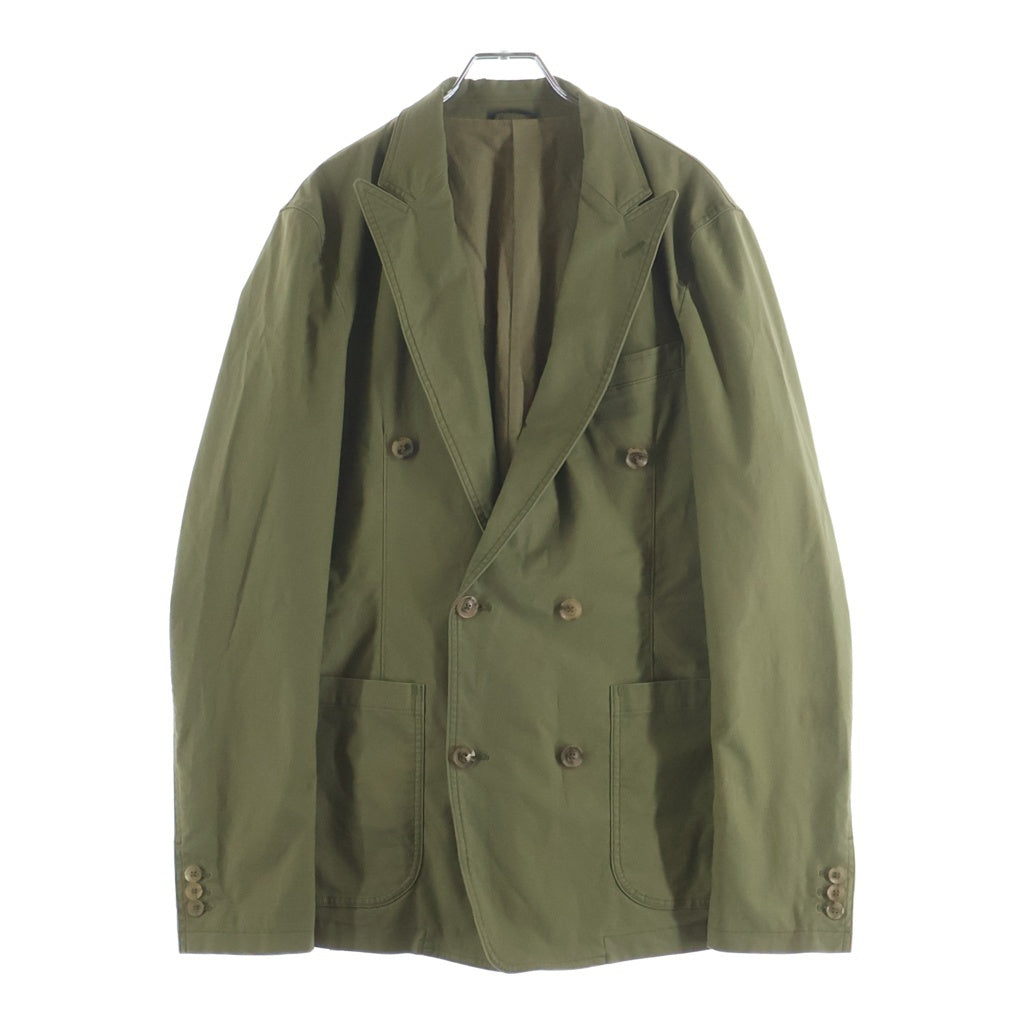 jun hashimoto(ジュンハシモト) 20AW DOUBLE JACKET コットン テーラードジャケット カーキ 1032020004