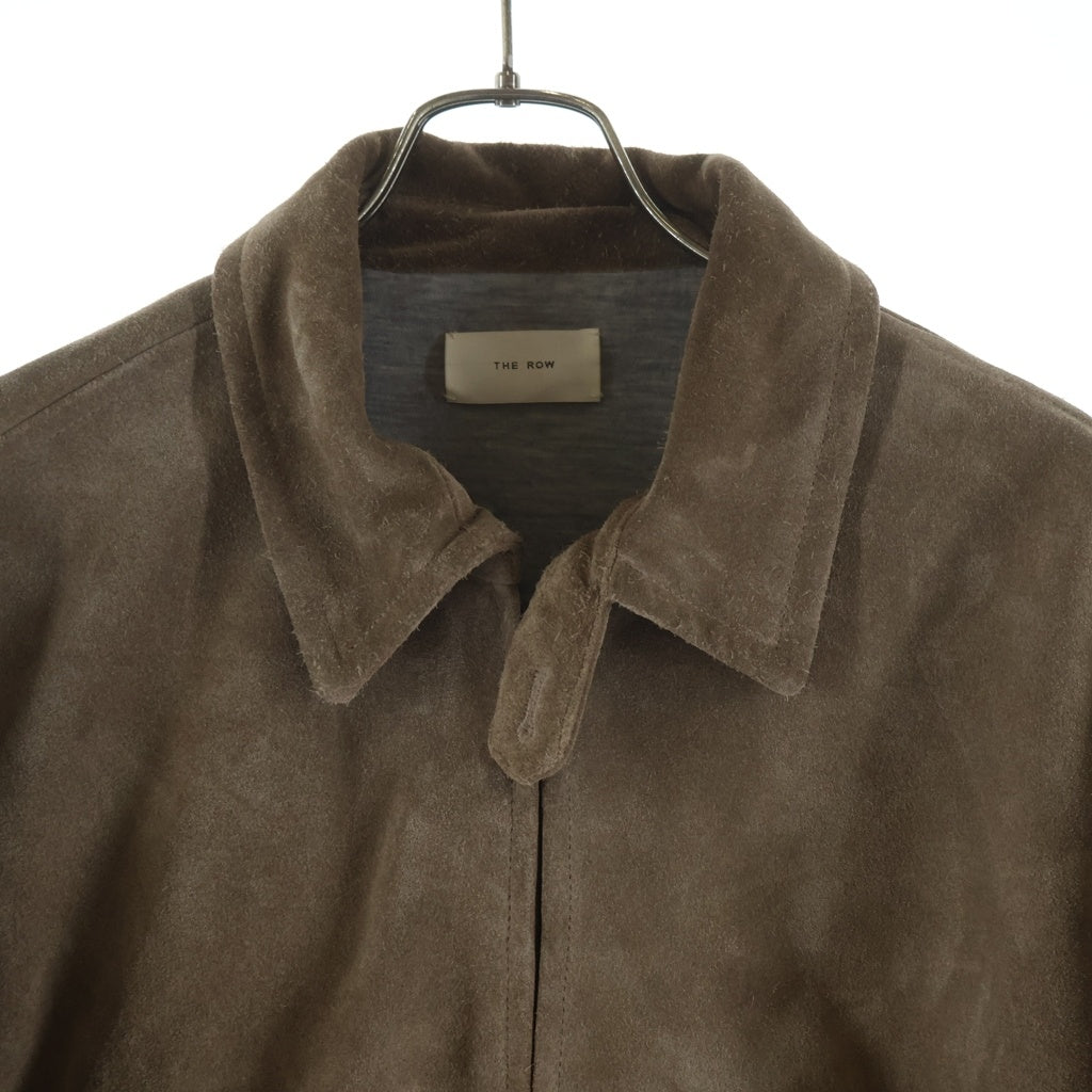 THE ROW(ザロウ) Ronan Suede Jacket ロナン スエードジャケット ジップアップブルゾン ブラウン 561 L237