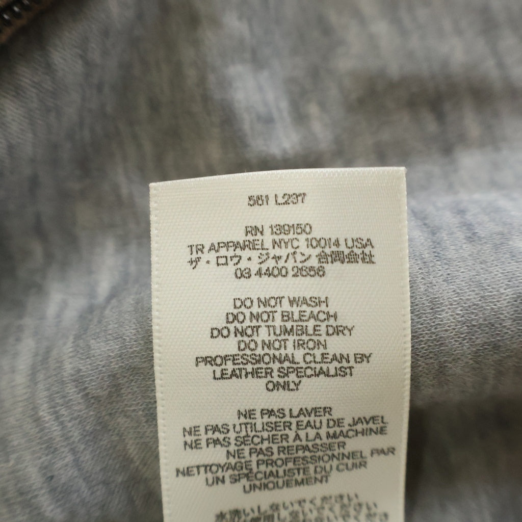 THE ROW(ザロウ) Ronan Suede Jacket ロナン スエードジャケット ジップアップブルゾン ブラウン 561 L237