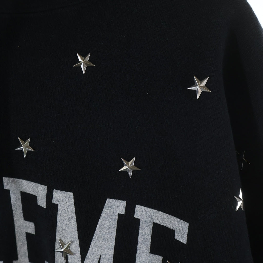 SUPREME(シュプリーム) 25AW Stars Studded Hooded Sweat スタースタッズ プルオーバーパーカー ブラック