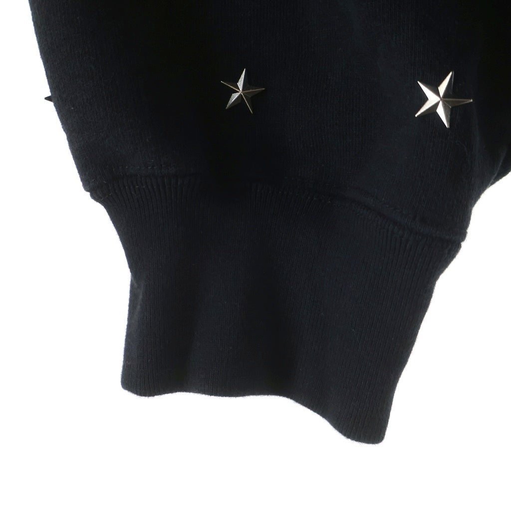 SUPREME(シュプリーム) 25AW Stars Studded Hooded Sweat スタースタッズ プルオーバーパーカー ブラック