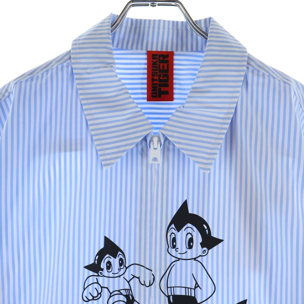 Onitsuka Tiger(オニツカタイガー) ×鉄腕アトム 75th Shirts 75周年記念 長袖シャツジャケット ホワイト/ブルー 2183B288