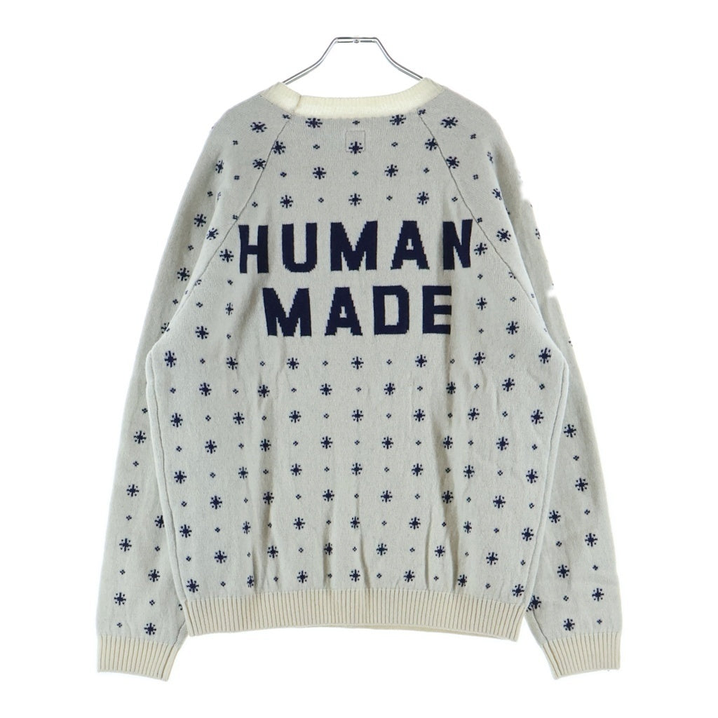売り切り!値下げHUMAN MADE クマ ニットセーター S HUMAN MADE(ヒューマンメイド) ×POLAR ポーラー シロクマ クルーネック