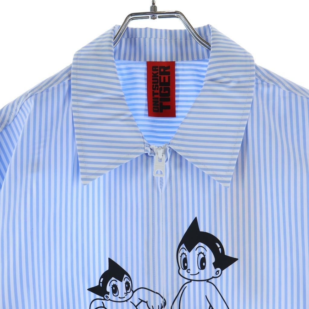 Onitsuka Tiger(オニツカタイガー) ×鉄腕アトム 75th Shirts 75周年記念 長袖シャツジャケット ホワイト/ブルー 2183B288