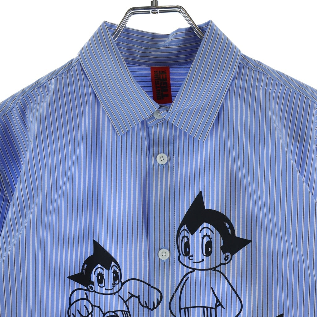 Onitsuka Tiger(オニツカタイガー) ×鉄腕アトム 75th Shirts 75周年記念 長袖シャツ ホワイト/ブルー 2183B320