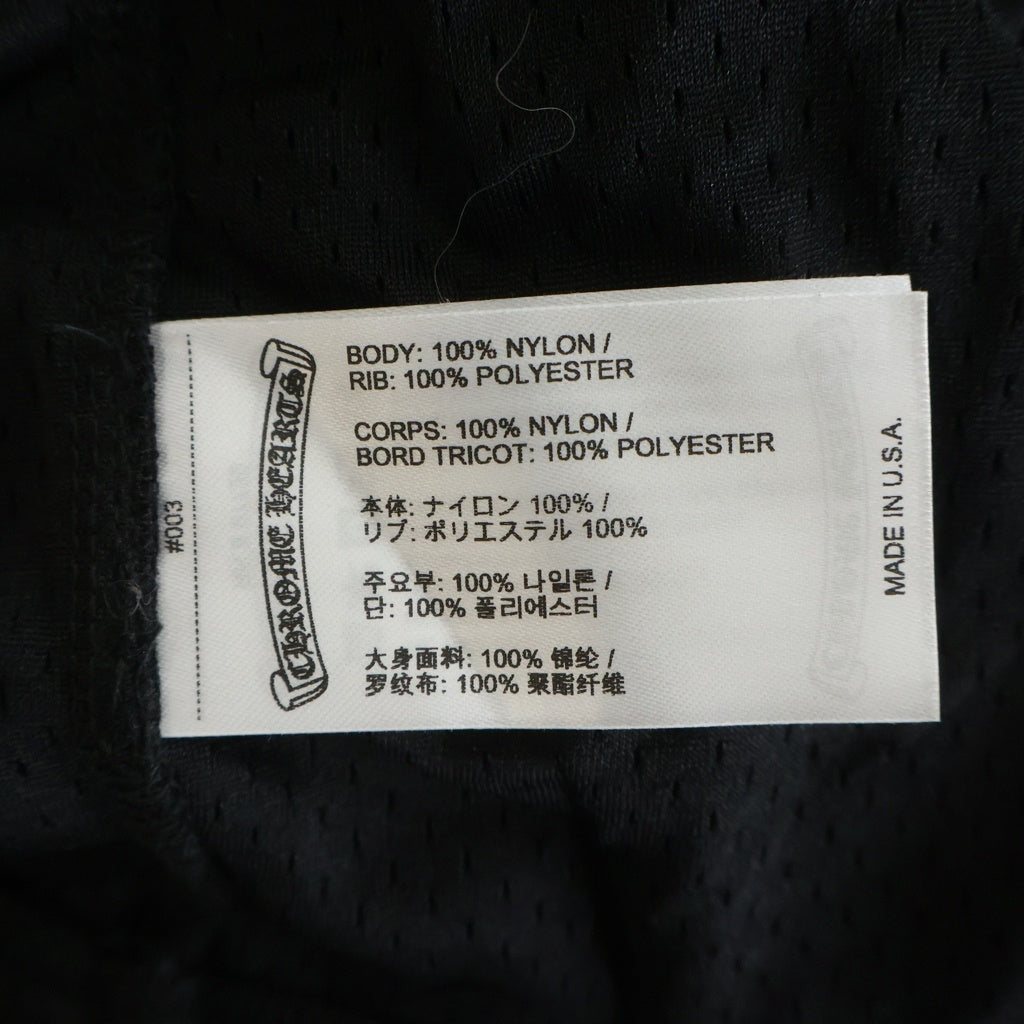 CHROME HEARTS(クロムハーツ) MESH WARM UP JERSEY メッシュワームアップジャージゲームシャツ 長袖Tシャツカットソー ロンT ブラック