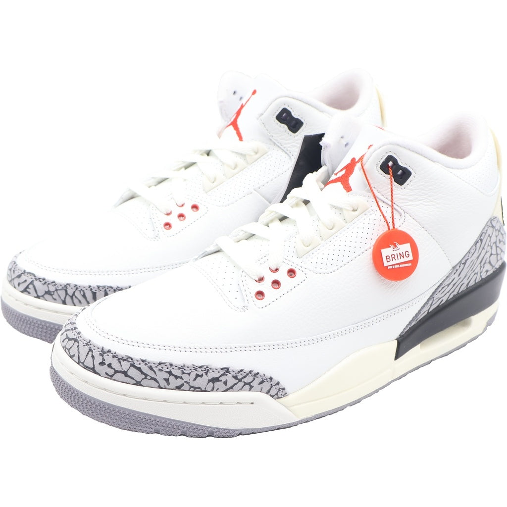 NIKE(ナイキ) AIR JORDAN 3 RETRO WHITE CEMENT REIMAGINED DN3707-100 エアジョーダン3 ホワイトセメント ホワイト/ブラック ミッドカットスニーカー US12/30.0cm