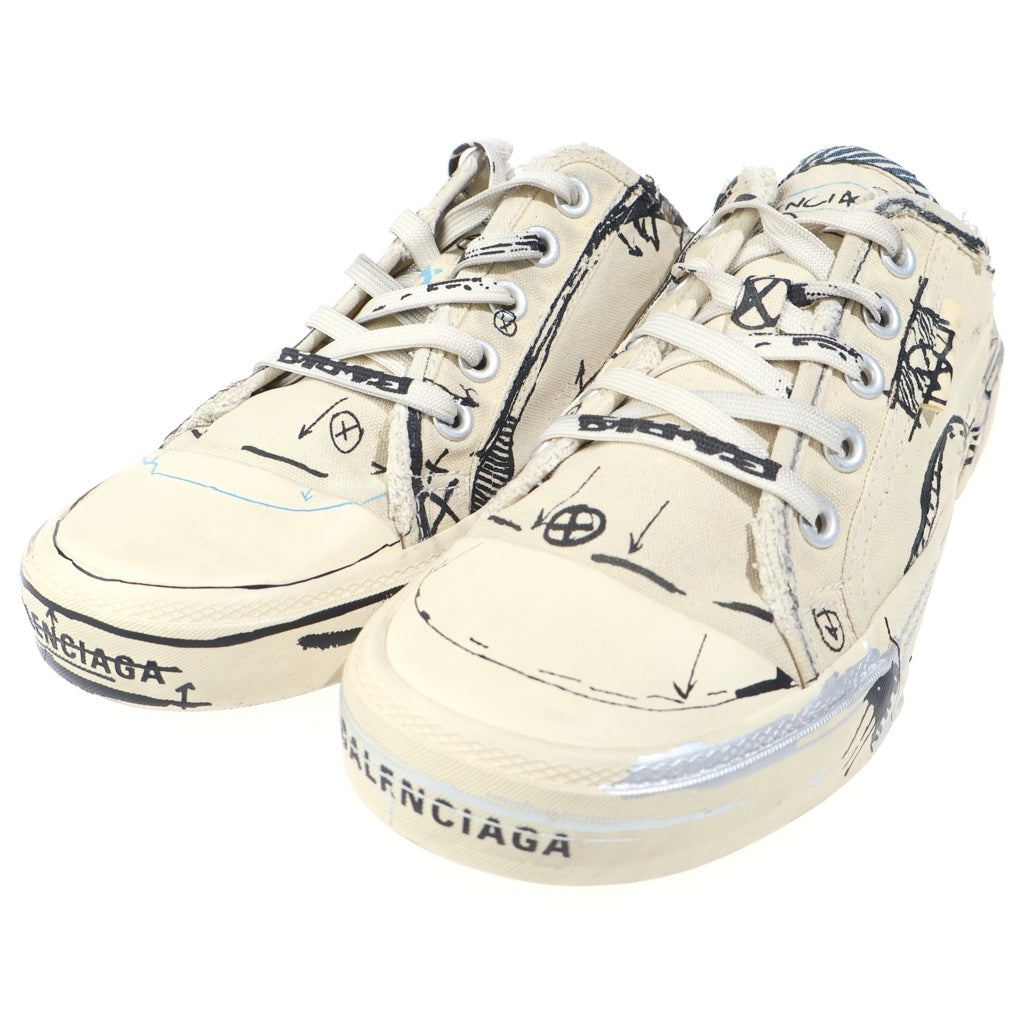 BALENCIAGA(バレンシアガ) DENIM SLIPPERS 総柄ミュール サンダル ホワイト 633952 レディース