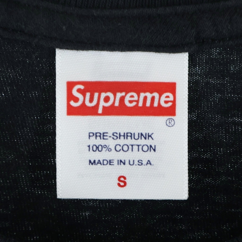 SUPREME(シュプリーム) 23SS Ronin Tee ローニン フロントプリント クルーネック半袖Tシャツ ショートスリーブカットソー ブラック