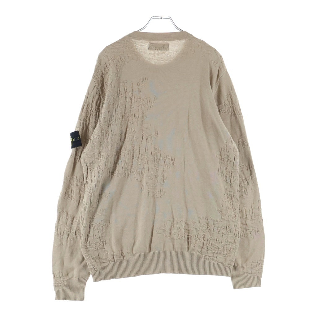 STONE ISLAND(ストーンアイランド) 袖ロゴワッペン クルーネックニットセーター ベージュ 7815515B3