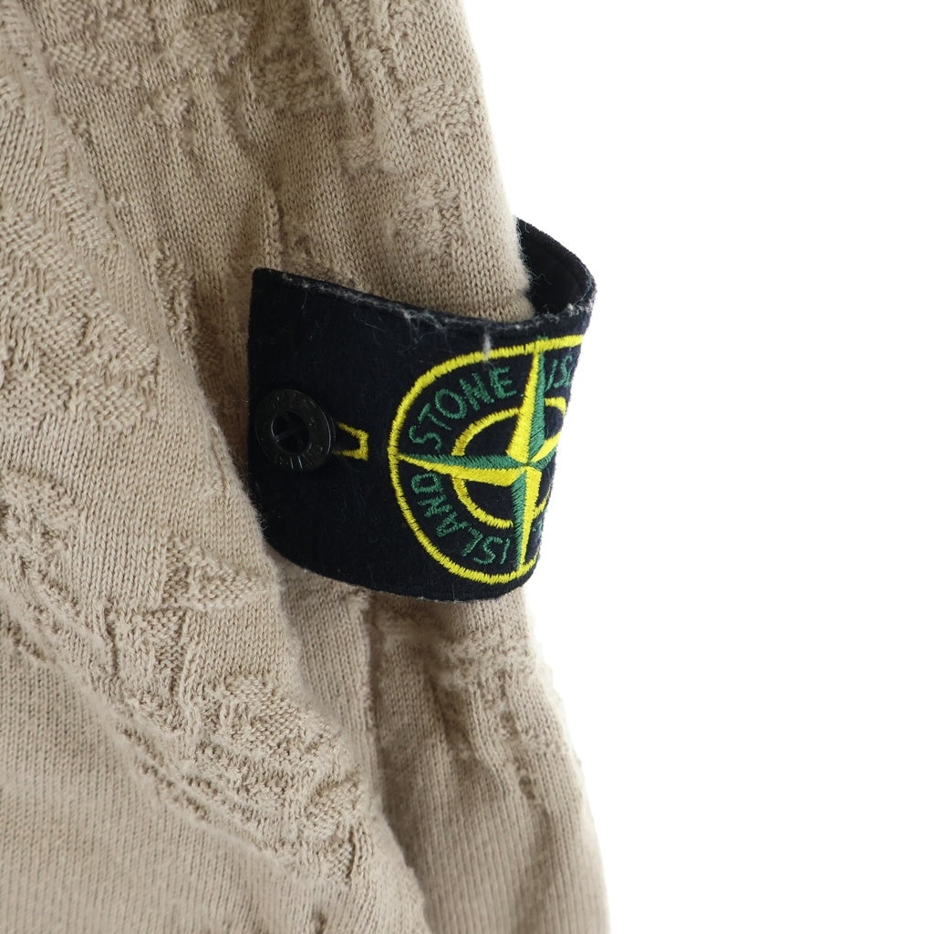 STONE ISLAND(ストーンアイランド) 袖ロゴワッペン クルーネックニットセーター ベージュ 7815515B3