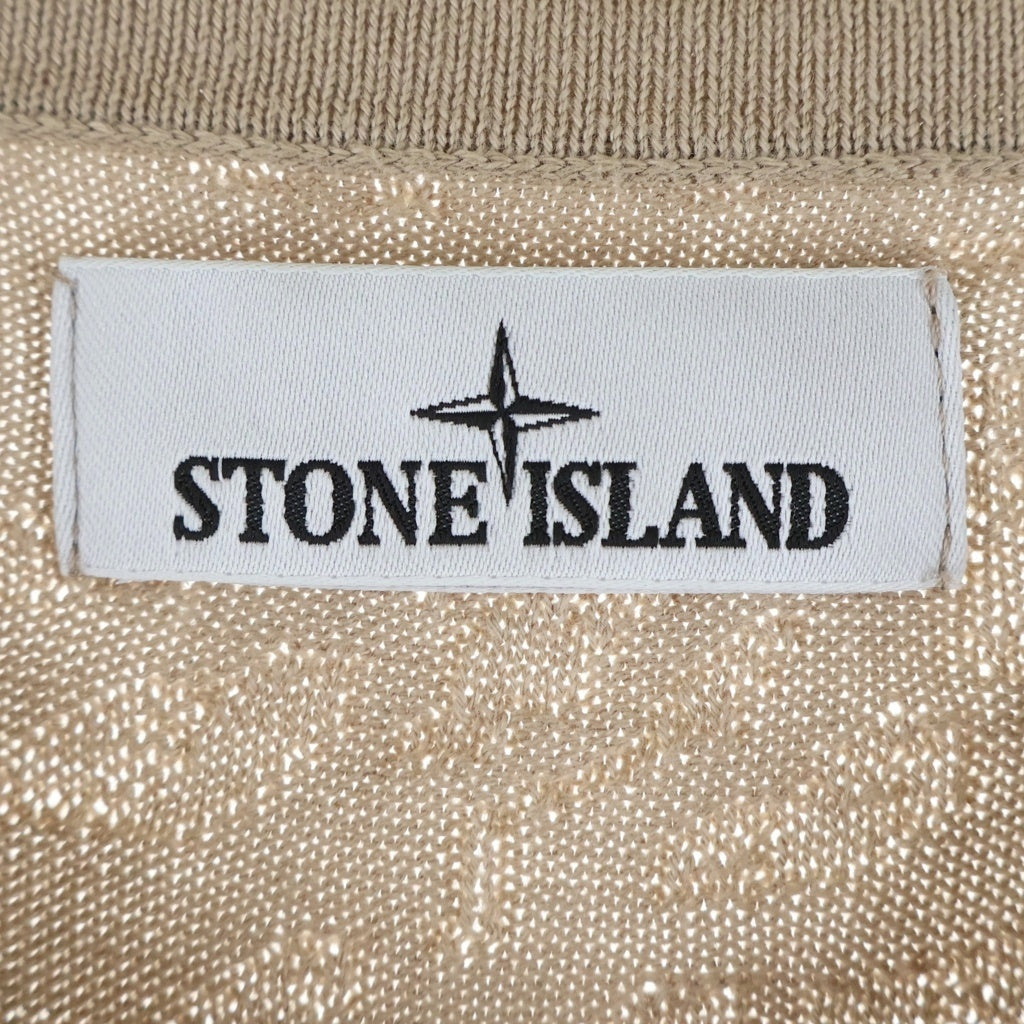 STONE ISLAND(ストーンアイランド) 袖ロゴワッペン クルーネックニットセーター ベージュ 7815515B3