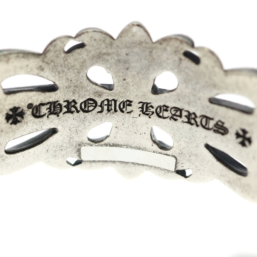 CHROME HEARTS(クロムハーツ) ダブルフローラルクロス カフ バングル ブレスレット