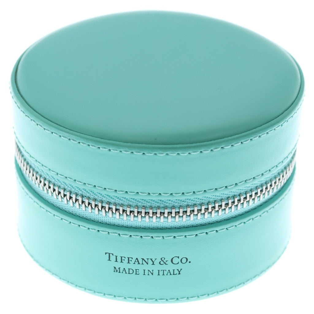 TIFFANY & Co.(ティファニー) レザー ジュエリーケース ブルー M27951 レディース