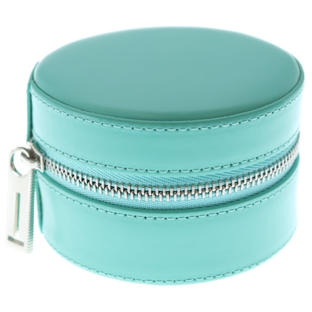TIFFANY & Co.(ティファニー) レザー ジュエリーケース ブルー M27951 レディース