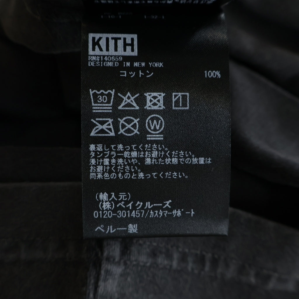 KITH(キス) NY TO THE WORLD Graphic Tee フロントプリント クルーネック 半袖Tシャツ ブラック 25-073-060-0136-4-0