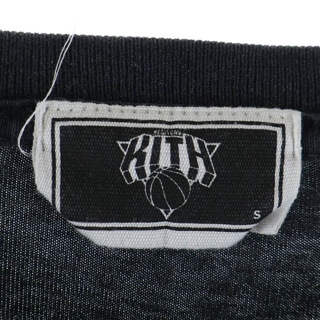 KITH(キス) New York Knicks Classic Vintage Tee ニューヨーク ニックス クルーネック半袖Tシャツ ブラック KHM032928