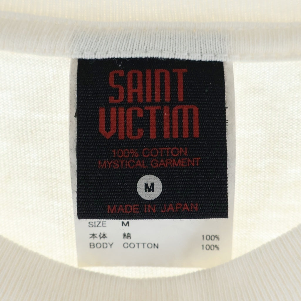 SAINT MICHAEL(セントマイケル) 24SS FREEDOM フリーダム クルーネック 半袖Tシャツ ホワイト SM-YS8-0000-C22