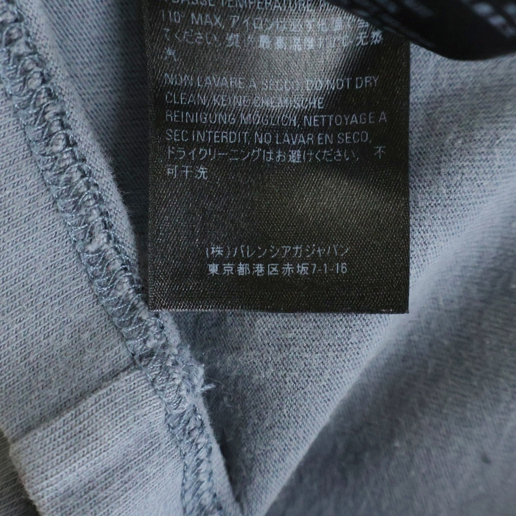 BALENCIAGA(バレンシアガ) リアルバレンシアガ フロント クルーネック 半袖Tシャツ グレー 612965 TIV47