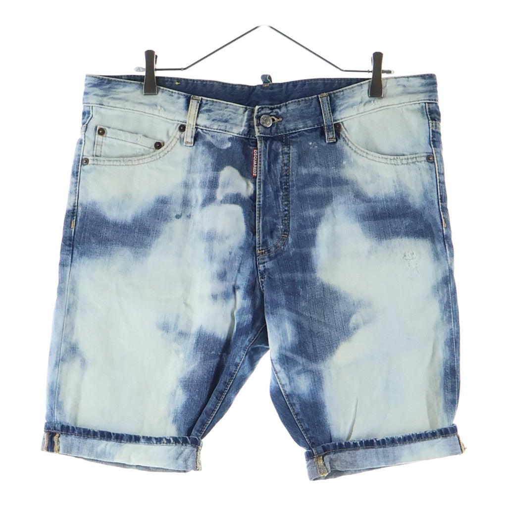 DSQUARED2(ディースクエアード) 15SS デニム ツイルボタンフライショーツ ハーフパンツ ブルー S74MU0358 S39781