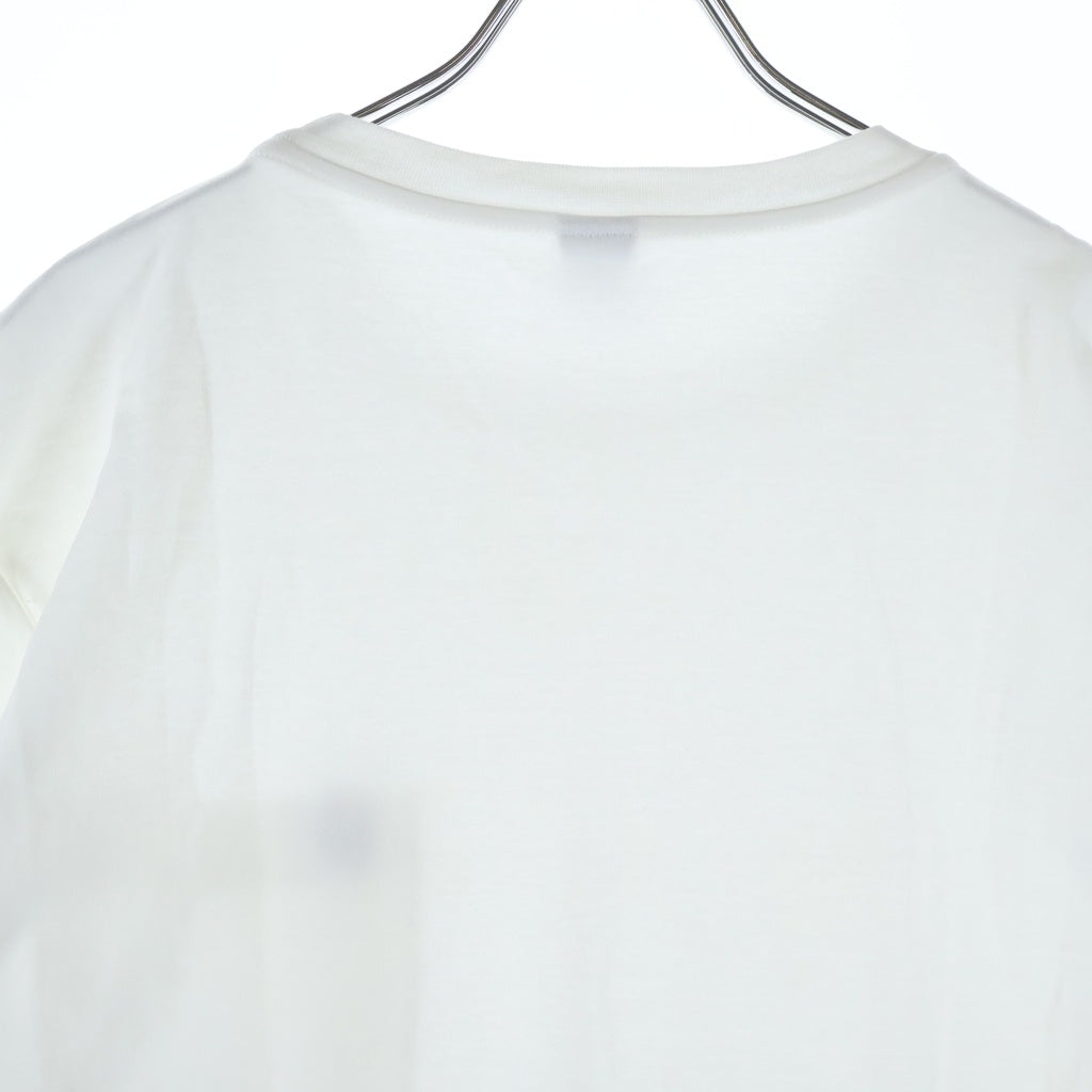 Berluti(ベルルッティ) ポケットレザーディティール クルーネック 半袖Tシャツ ホワイト R29JRS160JAEK