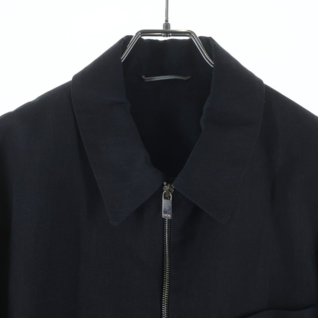 DIOR(ディオール) CDロゴ ダブルジップアップジャケット ブルゾン グレー 193C243C6052