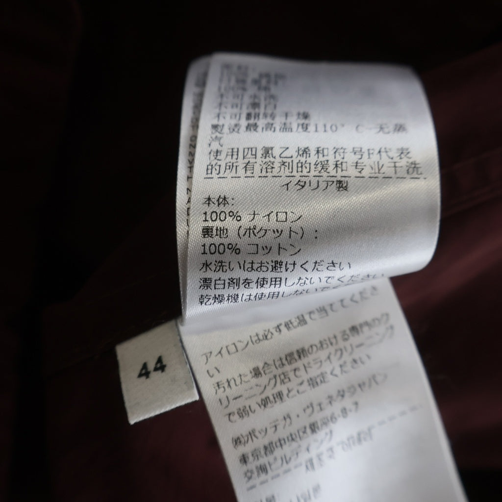 BOTTEGA VENETA(ボッテガヴェネタ) ナイロンジャケット ジップアップマウンテンパーカー ボルドー 804236 VF4K0