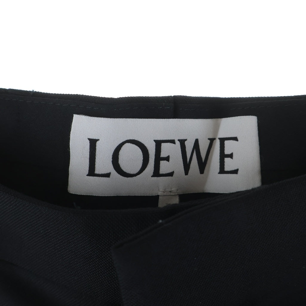 LOEWE(ロエベ) ウール スラックスパンツ ブラック Q825Y04X05