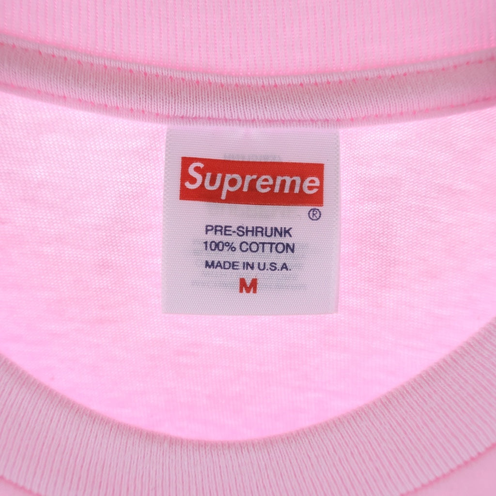 SUPREME(シュプリーム) 23AW Banner S/S TEE バナー 半袖 クルーネック Tシャツ ピンク