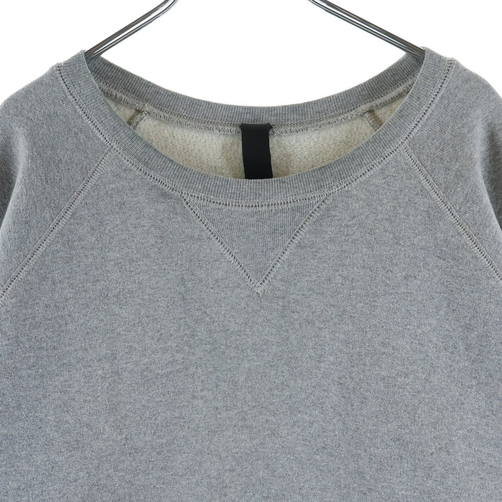 CHROME HEARTS(クロムハーツ) Y NOT SWTSHRT GYN U PAPER JAM クロスパッチ付きクルーネックスウェット グレー