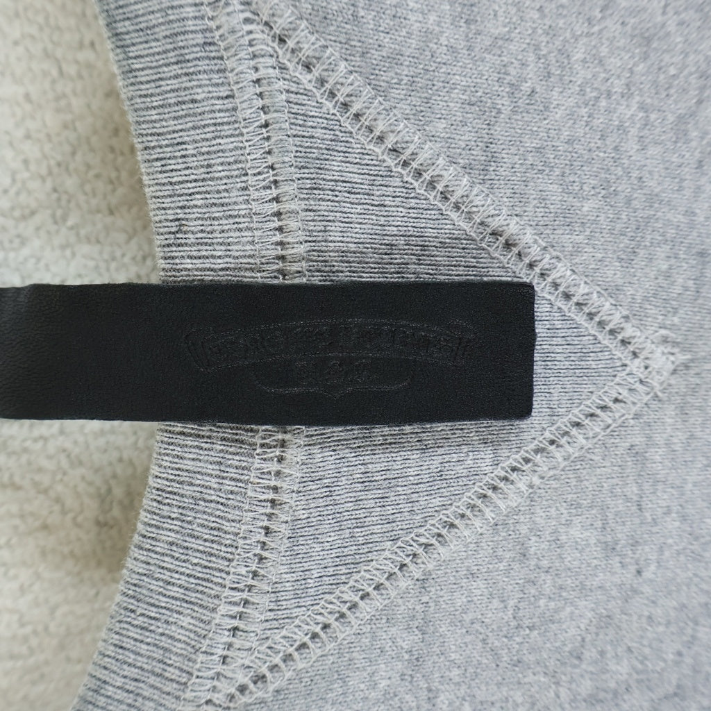 CHROME HEARTS(クロムハーツ) Y NOT SWTSHRT GYN U PAPER JAM クロスパッチ付きクルーネックスウェット グレー