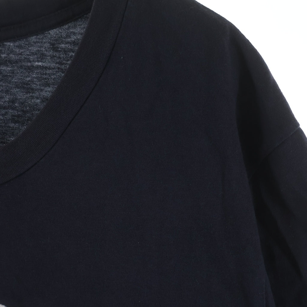 BURBERRY(バーバリー) フロントロゴ刺繍 クルーネック 半袖Tシャツ ネイビー 8002954/68E