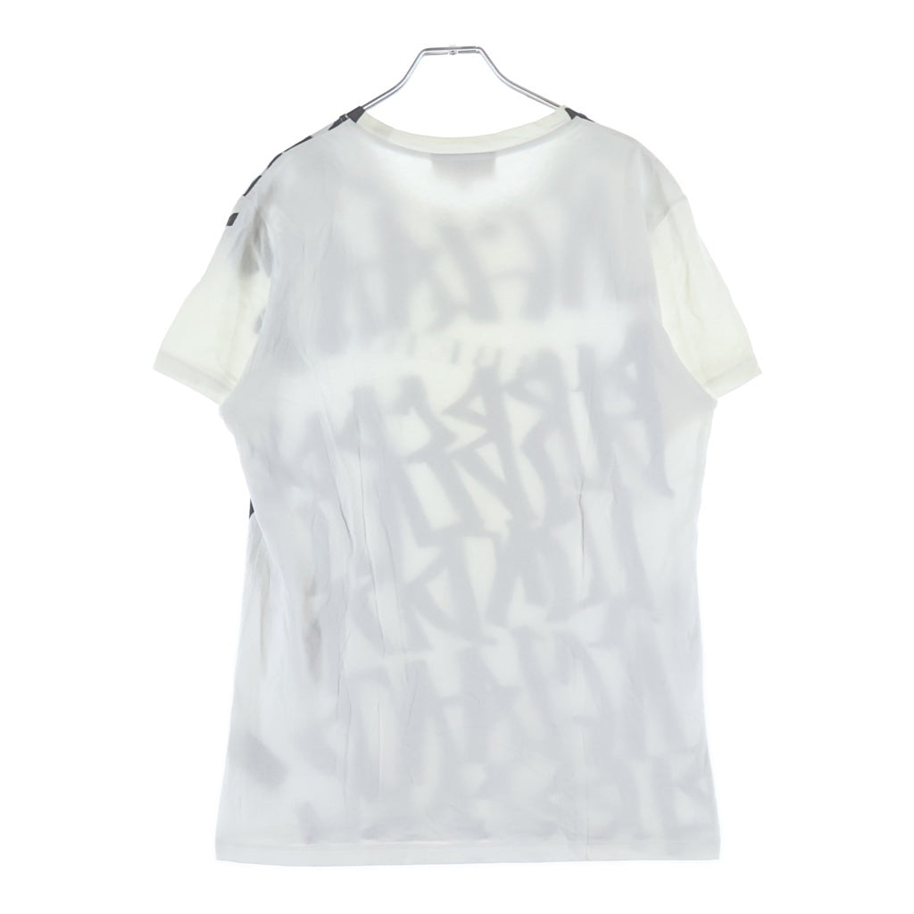 BURBERRY(バーバリー) 総柄プリント クルーネック 半袖Tシャツ ホワイト 4073848/68L