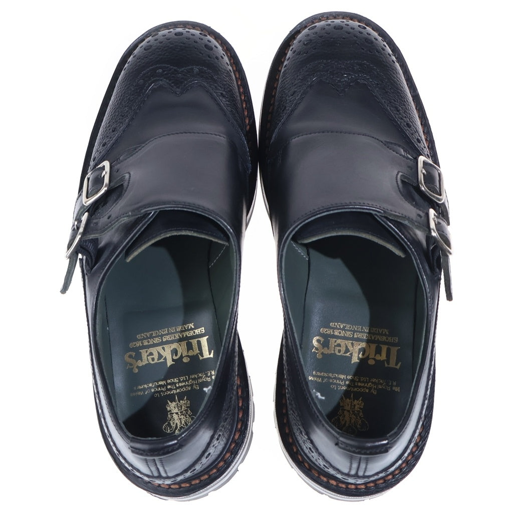 Tricker's(トリッカーズ) ダブルモンクシューズ レザーシューズ ドレスシューズ ブラック 7780