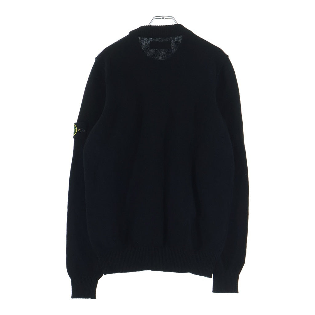 STONE ISLAND(ストーンアイランド) LAMBSWOOL CREW NECK KNIT 袖ロゴ 