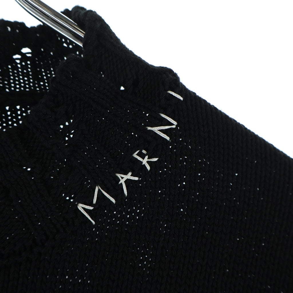 MARNI(マルニ) ダメージクルーネックニットセーター ブラック GCMG0210A0 UFC652
