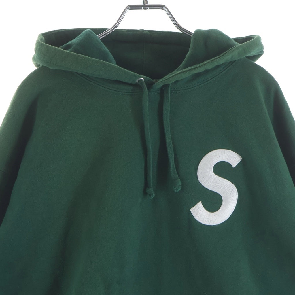 SUPREME(シュプリーム) S Logo Split Hooded Sweatshirt Sロゴ スプリットフーディー プルオーバーパーカー グリーン/レッド