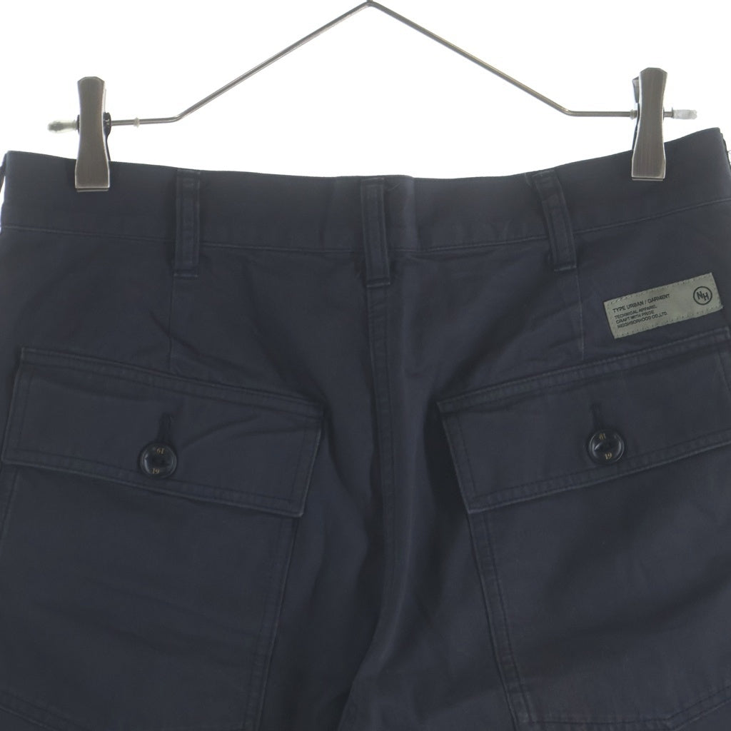 NEIGHBORHOOD(ネイバーフッド) 24SS WIDE BAKER PANTS ベイカーショーツ ハーフパンツ ブラック 241AQNH-PTM02